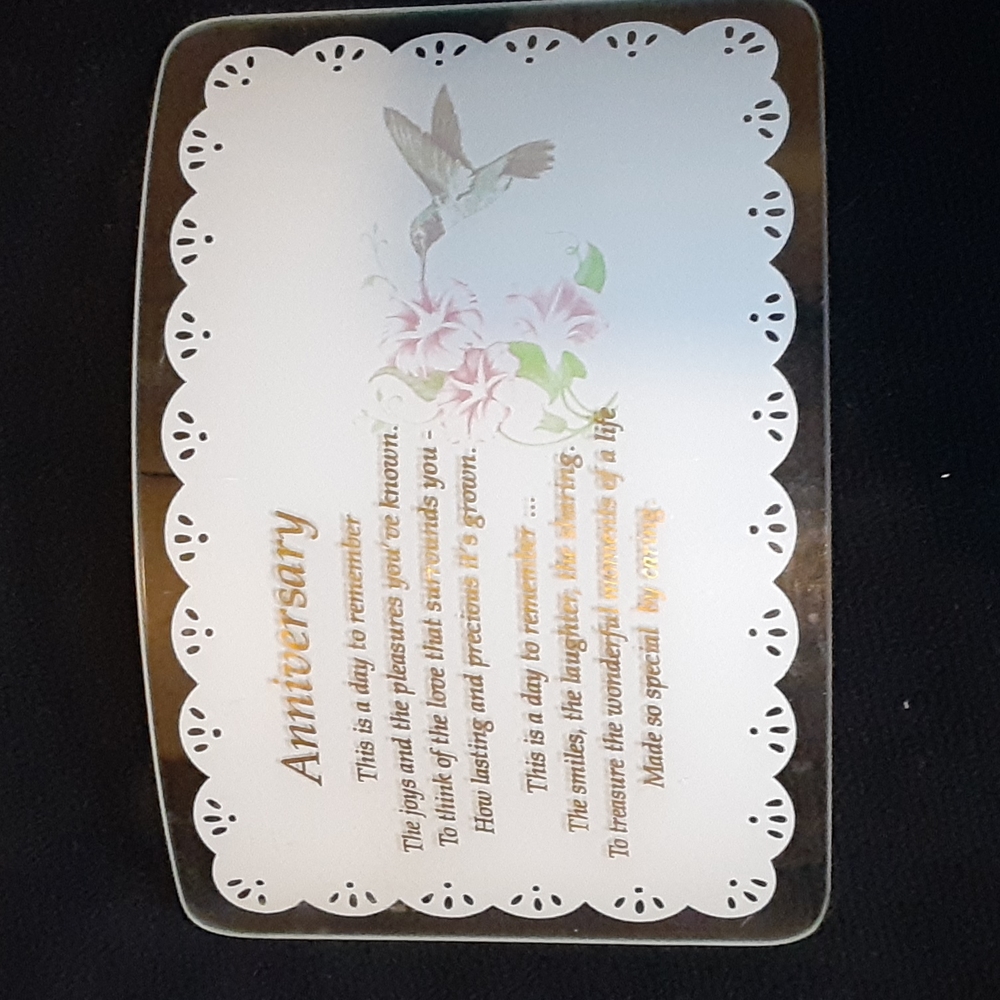 Curved Glass Anniversary Keepsake